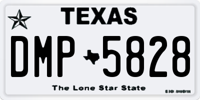 TX license plate DMP5828