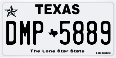 TX license plate DMP5889