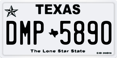 TX license plate DMP5890