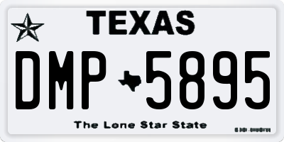 TX license plate DMP5895