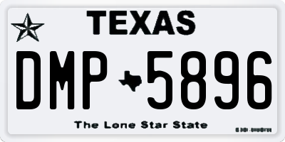 TX license plate DMP5896