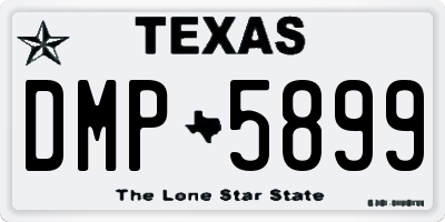 TX license plate DMP5899