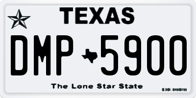 TX license plate DMP5900