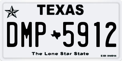 TX license plate DMP5912