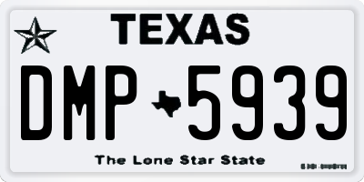 TX license plate DMP5939