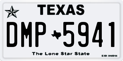 TX license plate DMP5941