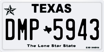 TX license plate DMP5943