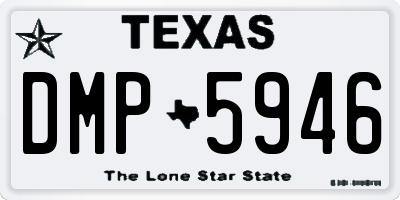TX license plate DMP5946