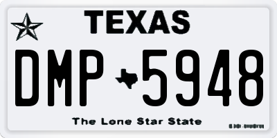 TX license plate DMP5948