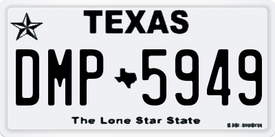 TX license plate DMP5949