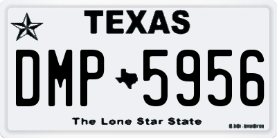 TX license plate DMP5956