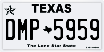 TX license plate DMP5959