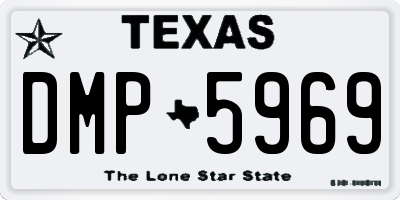 TX license plate DMP5969