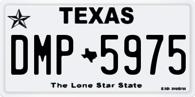 TX license plate DMP5975