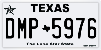 TX license plate DMP5976