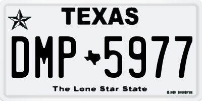TX license plate DMP5977