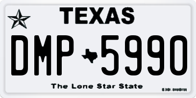 TX license plate DMP5990