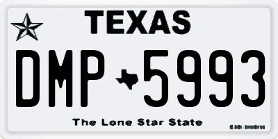 TX license plate DMP5993