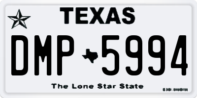 TX license plate DMP5994