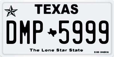 TX license plate DMP5999