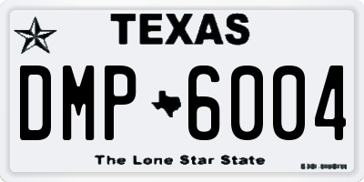 TX license plate DMP6004
