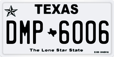 TX license plate DMP6006