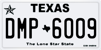 TX license plate DMP6009
