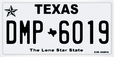 TX license plate DMP6019