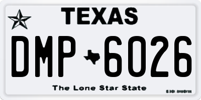 TX license plate DMP6026