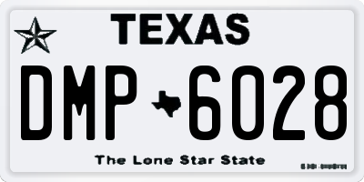 TX license plate DMP6028
