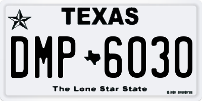 TX license plate DMP6030