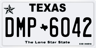 TX license plate DMP6042