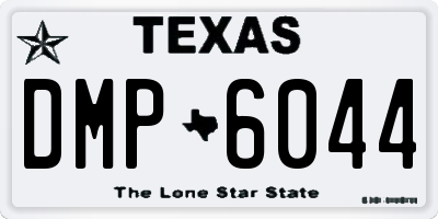 TX license plate DMP6044