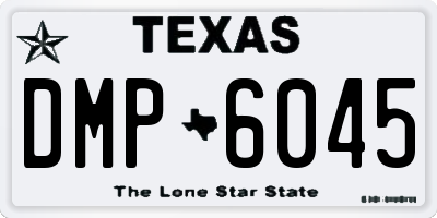 TX license plate DMP6045