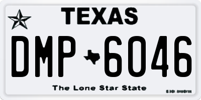 TX license plate DMP6046