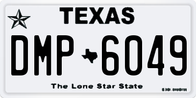 TX license plate DMP6049