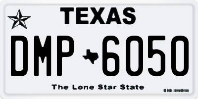 TX license plate DMP6050
