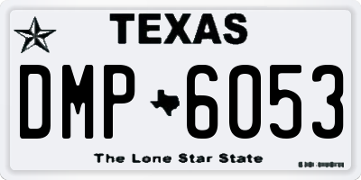 TX license plate DMP6053