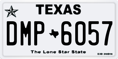 TX license plate DMP6057
