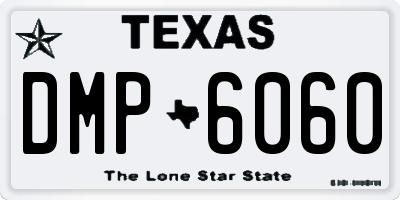 TX license plate DMP6060
