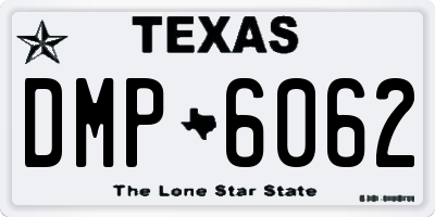 TX license plate DMP6062