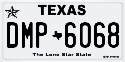 TX license plate DMP6068