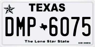 TX license plate DMP6075