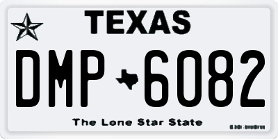 TX license plate DMP6082