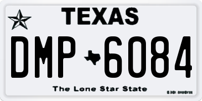 TX license plate DMP6084