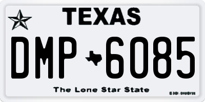 TX license plate DMP6085