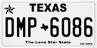 TX license plate DMP6086