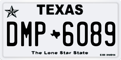TX license plate DMP6089
