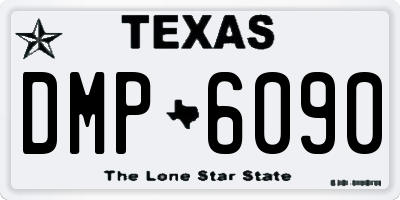 TX license plate DMP6090