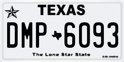 TX license plate DMP6093